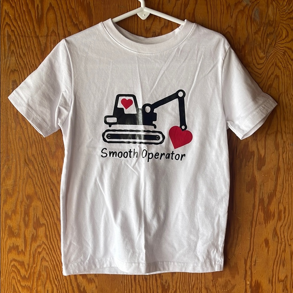 Wonder Nation White and Black Short Sleeve Tee with Playful Graphic